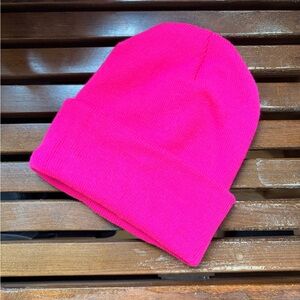 Vibrant Pink Kids Beanie